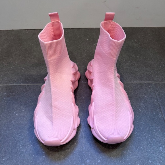 New Cape Robbin Women’s Size 6 Knit Sock Sneakers Pink Santorini - Picture 3 of 6